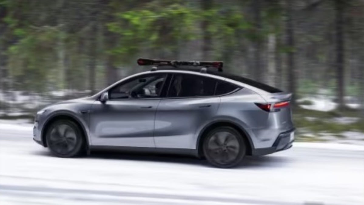 Tesla Model Y in winter. Image courtesy of Tesla Motors, Inc. 
